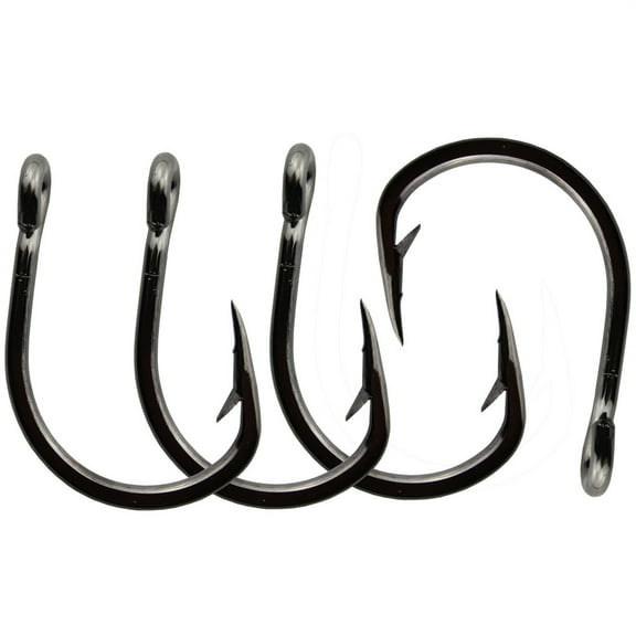 30pcs Live Bait Fish Hook with Special Extra Strong Short Shank Circle Fishing Hook Stainless Steel Hook Set Saltwater(10/0)