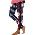 thumbnail image 2 of Hrsba Womens Slim Yoga Pants Non Position Football Print Stretch Long Pants For Women, 2 of 5