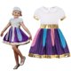 thumbnail image 1 of Disney-vestido de princesa hasta la rodilla para niña pequeña, disfraz de Elsa, Rapunzel, Minnie, informal, 2023 Fivean unisex, 1 of 2