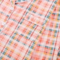 thumbnail image 6 of Bibifish Womens Pajamas Sets Plaid Printed Long Sleeve Lapel Button Down Pj Tops And Pants Two Piece Ladies Sleepwear Suits, 6 of 7