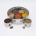 thumbnail image 5 of King International Stainless Steel Indian spice box, Indian Masala See Through Spice Shakers, masala box, steel masala dabba, Spice organizer with 7 spice containers size 8 X 8 inches.…, 5 of 6