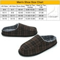 thumbnail image 3 of Men's Memory Foam House Slippers - Cozy, Fuzzy Bedroom Slip-on Loafer Shoes. Warm & Comfy Indoor Outdoor Moccasins. Unique Christmas Gift for Dad, Grandpa, Husband, Boyfriend, Brown Adult Size 12-13, 3 of 7