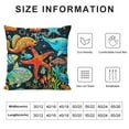 thumbnail image 5 of Life Fitted Sheet Queen,Whale Octopus Crab Tortoise Goldfish Bed Cover,Sea Animal Theme Bedding  for Kids Teens Room Decor,Watercolor Bed Sheets with  Pillowcases, 5 of 5