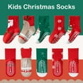 thumbnail image 3 of 5Pairs Baby Toddler Christmas Socks Kids Non Slip Grip Socks Xmas Cotton Winter Holiday Cozy Socks for Boy/Girl Children, 3 of 7