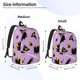 thumbnail image 2 of Disketp Cute Halloween Mochila de Lona Estampada, Mochila Escolar de Viaje Ligera para Estudiantes y Portátil-Medium, 2 of 5