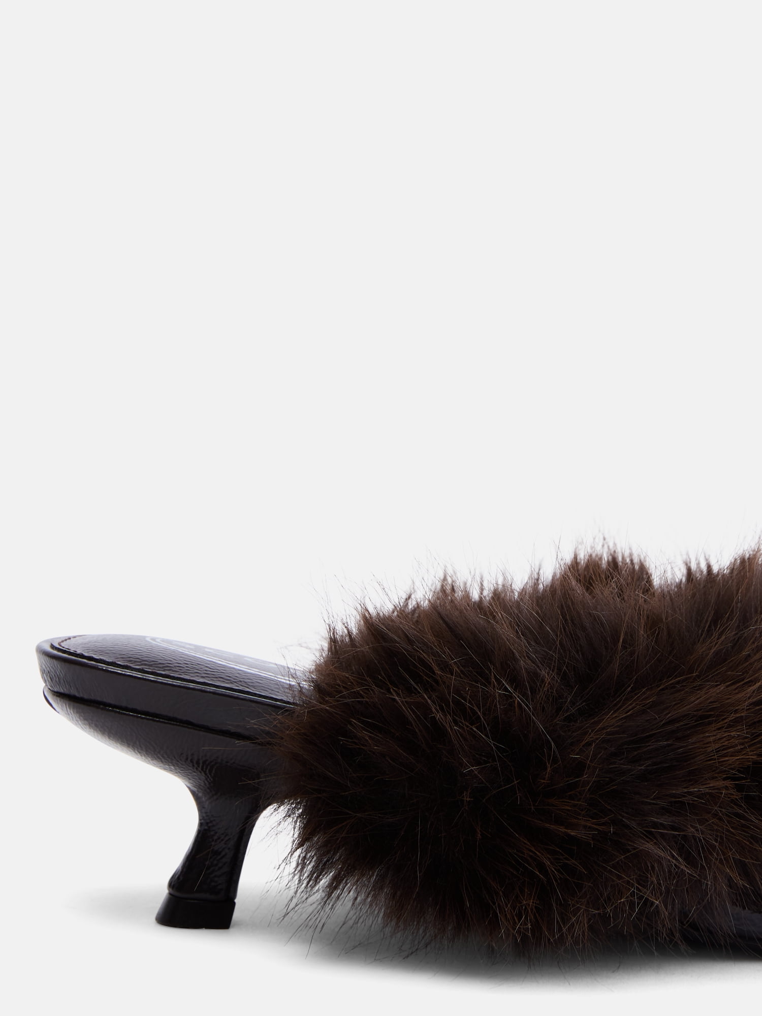 Scoop Women's Faux Fur Kitten Heels