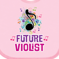 thumbnail image 4 of Inktastic Viola Future Violist Music Gift Girls Baby Bib, 4 of 4