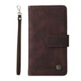 thumbnail image 6 of SaniMore Case for Samsung Galaxy A73 5G 6.7" 2022, PU Leather Zipper Wallet Cover [RFID Blocking] Card Slot Magnetic Clsap Flip Folio with Wrist/Crossbody Strap Kickstand Full Protective Cove, Brown, 6 of 17