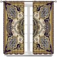 thumbnail image 3 of Bohemian-Style Curtains, Featuring Colourful Paisley Floral Prints, Suitable for Bedrooms, Living Rooms and Kitchens As Blackout Curtains.72X63 Inch, 3 of 5