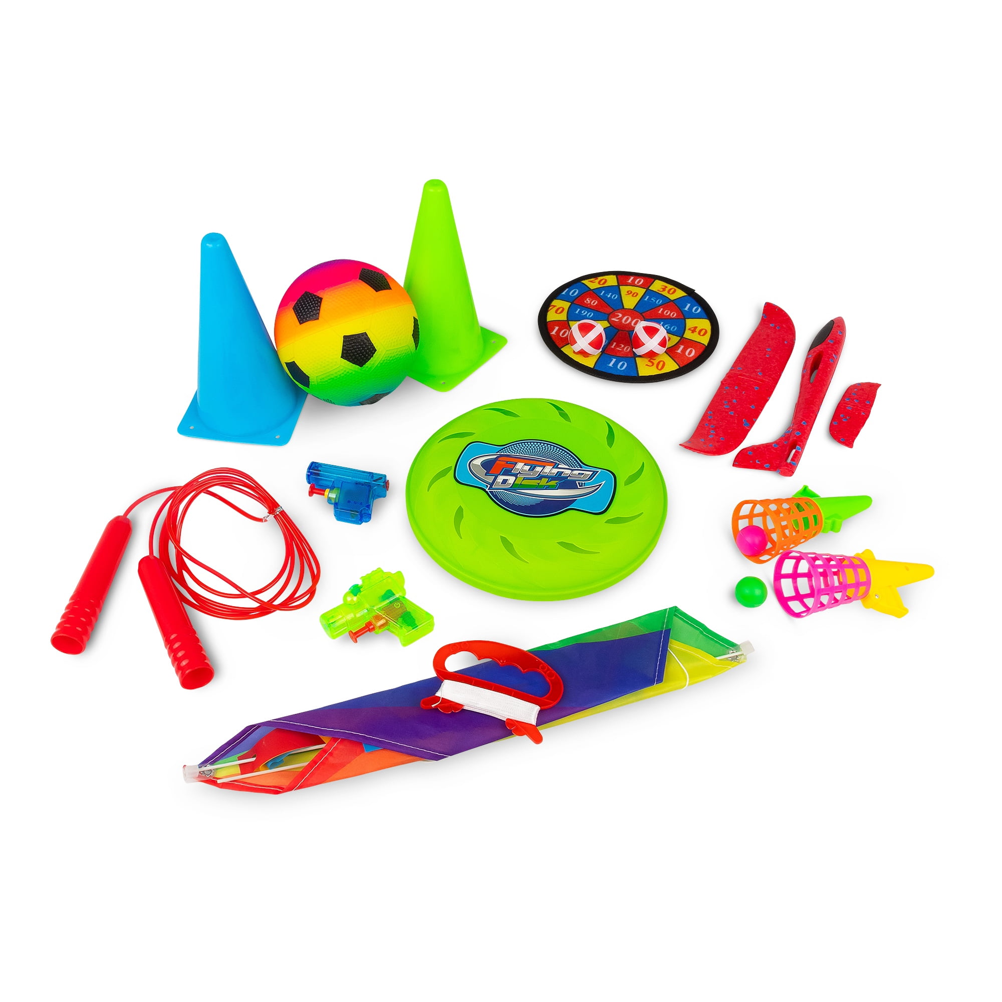 One for Fun Fantastic Fun Box, 12-Piece Kids Outdoor Games & Activity Set