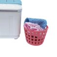 thumbnail image 4 of Mini Plastic Storage Basket Cleaning Tool Bucket Storage Box clothes basket Red, 4 of 8