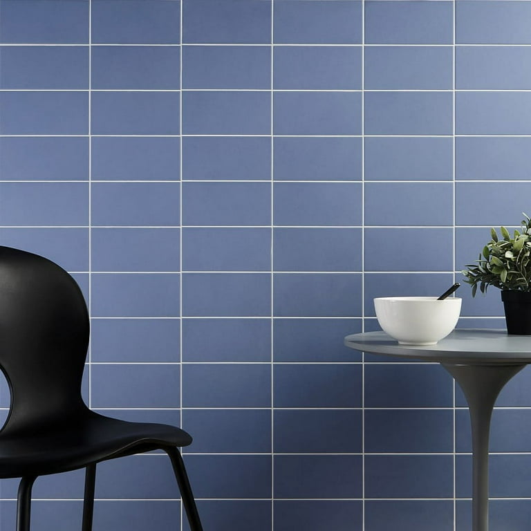 Victoria Blue 4 in. x 8 in. Matte Ceramic Wall Tile (28 Pieces, 6.02 Sq. Ft. / Case) Victoria Blue 4 in. x 8 in. Matte Ceramic Wall Tile (28 Pieces, 6.02 Sq. Ft. / Case)