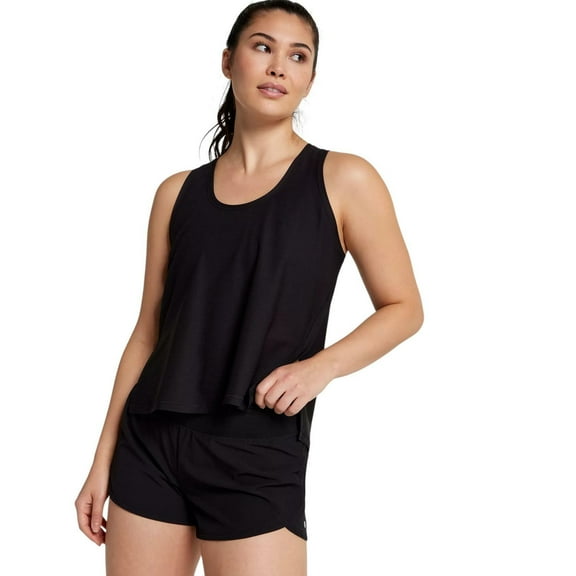 CALIA Women's Scoop Tank, Medium, Pure Black