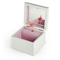 thumbnail image 2 of Matte White Enchanted Fairy 18 Note Ballerina Musical Jewelry Box - Many Song Choices - Tiny Bubbles (Lpobber / Don Ho), 2 of 2