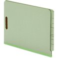 thumbnail image 2 of Esselte 44725 Colored Pressboard End Tab Fastener Folders, 3" Expansion, 2 Fasteners, Letter Size, Light Green Exterior, 25/box, 2 of 2