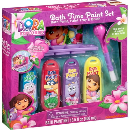 Nickelodeon Dora the Explorer Bath Time Paint Set, 6 pc - Walmart.com