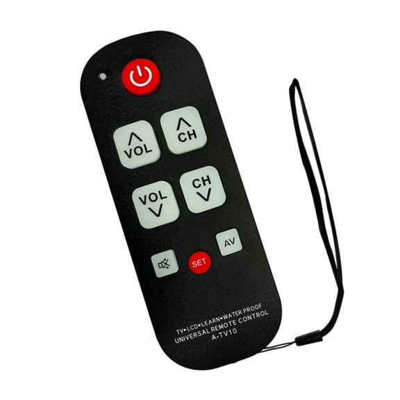 Replacement Waterproof TV Remote Control A-TV10 Quick Access Button Lightweight