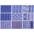 thumbnail image 1 of Ahgly Company Machine Washable Indoor Rectangle Transitional Slate Blue Area Rugs, 8' x 12', 1 of 7