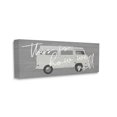 thumbnail image 3 of Stupell Industries How We Roll Vintage Van Bus Travel Calligraphy Graphic Art Gallery Wrapped Canvas Print Wall Art, Design by Daphne Polselli, 3 of 5