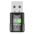 thumbnail image 1 of Adaptador USB Wifi y Bluetooth de 600 Mbps, mini dongle de conexión inalámbrica, 1 of 5