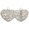thumbnail image 4 of Shisuyan Thickened Oven Mitts Set Light Green Cotton 4Pcs 7.7X5.7X0.2In, 4 of 9