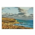 thumbnail image 1 of Graphic Beach Cutting Board, Digital Painting of Rocky Coast Sea and Cloudy Dramatic Sky Panorama Print, Decorative Tempered Glass Cutting and Serving Board, in 3 Sizes, by Ambesonne, 1 of 2