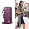 thumbnail image 1 of Case for Google Pixel 9/9 Pro GANGXUN Wallet Flip Phone Case with Strap,Quilted Leather Cover with Gold Bow, 1 of 6
