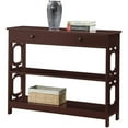 thumbnail image 2 of Convenience Concepts Table Console de Rangement Oméga, Fini Bois Espresso, 2 of 8