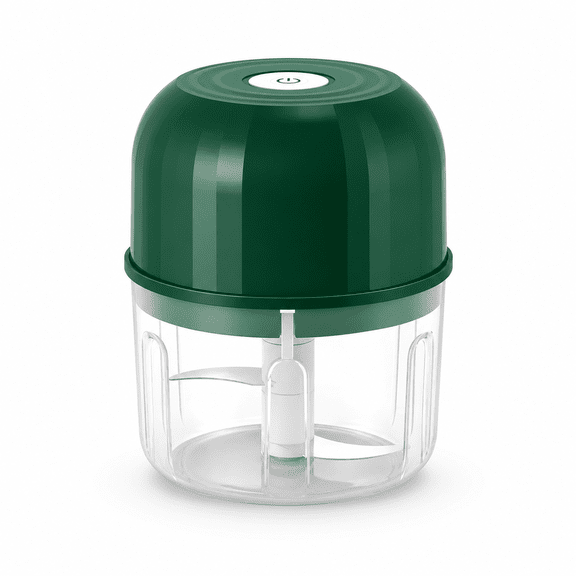 ABCISI Electric Garlic Choppers, Mini Portable Veggie Choppers Garlic Grinder Onion Choppers, Wireless Electric Food Choppers Tool for Mashing Onion, Garlic, Chili, Ginger (Green)