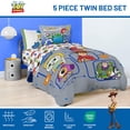 thumbnail image 4 of Jay Franco Kids Comforter Set Includes Sheets and Pillow Covers - Soft and Cozy Bed Set for Stylish Room Decor, Official Licensed Bedding, Grey - Toy Story, 5 Piece Twin, 4 of 4