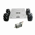 thumbnail image 2 of Tablero de Metal de 3 mm con 4 Motores + 4 Soporte de Motores + 4 Rueda Mecanum + 4 Eje + 1 Paquete de Tornillos 37GB-520, 2 of 7