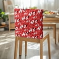 thumbnail image 3 of TSOVTHRID HO Candy Cane Red Print Removable Chair Back Slipcover Dining Chair Protector Soft Chairs Back Protector Cover for Dining Room Kitchen Wedding Party Christmas Decor, Set of 2, 3 of 7