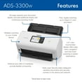 thumbnail image 3 of Brother ADS-3300W, Wireless High-Speed Desktop Monochrome/Color Scanner for Small Offices & Home Offices, 3 of 10