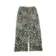 Hue Ivory Black Shadow Leopard Pajama Pants XL