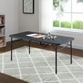 thumbnail image 1 of Mainstays Table pliante 4 pieds, noire, 1 of 9