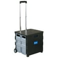 thumbnail image 3 of BAZIC Folding Cart on Wheels w/Lid Cover, 16" x 18" x 15", Black/Gray, 3 of 6