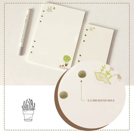 45 Sheet A5 A6 Colorful Loose Leaf Notebook Refill Spiral Binder Planner Inner Page Office (Best Wedding Planner Binder)