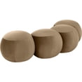 thumbnail image 6 of Meridian Furniture Apollo Beige Velvet Bench, 6 of 11