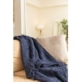 thumbnail image 5 of Fabstyles  Chenille Basket Weave Polyester Throw Blanket Lilac, 5 of 6