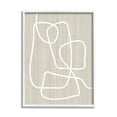 thumbnail image 4 of Stupell Industries Minimal White Line Beige Grain Pattern Modern Framed Wall Art, 11 x 14, Design by Alpenglow Workshop, 4 of 5