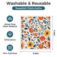 thumbnail image 3 of wlich Swedish Dishcloths, 5PCS Reusable Soft Kitchen Towels Dish Cloths Set with Clips, Non-Scratch Dish Rags for Washing Dishes, Washable Swedish Dish Cloths for Kitchen, No Odor(Plant), 3 of 6