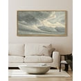 thumbnail image 5 of Drsoum Large 20x40in Natural Framed Clouds in the Sky Vintage Wall Art Landscape Painting Retro Cloudy Scenery Farmhouse Kitchen Living Room Decor, 5 of 6