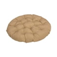 thumbnail image 4 of Cojín acolchado para silla colgante, tapete para silla de jardín, elegante y multiusos, diámetro de 50 cm, para sofá, patio al aire libre. Caqui, 4 of 8