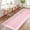 Pink, variant on Tzou Modern Scalloped Border Washable Rugs 9' x 12', Non-Slip Low Pile Area Rug for Living Room, Machine Washable Stain Resistant Carpet