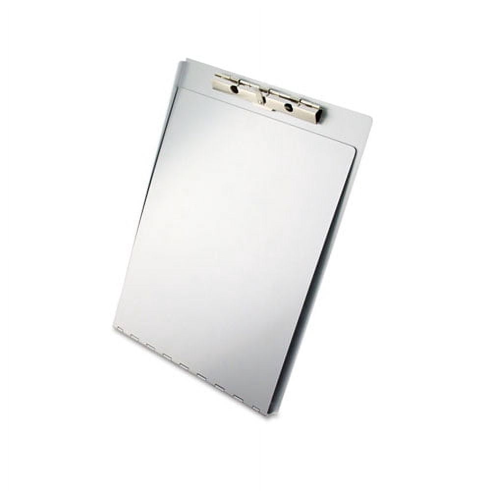 Aluminum Clipboard with Writing Plate, 0.5" Clip Capacity, Holds 8.5 x 11 Sheets, Silver | Bundle of 2