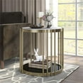thumbnail image 4 of Furniture of America Kual Contemporary Metal 1-Shelf End Table in Brass, 4 of 7
