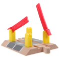 thumbnail image 3 of Wooden and Plastic Train Track Railing Barrier for Pet Use Toy Set Ideal for Unique Scenes, 3 of 5