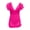 Hot Pink, variant on Women's One Piece Ruffle Swimsuit Tummy Control Bathing Suit V Neck Mesh Lace up Swim Suit Slimming Swimwear Set Black