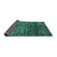 thumbnail image 2 of Ahgly Company Indoor Rectangle Abstract Turquoise Blue Modern Area Rugs, 2' x 3', 2 of 4