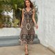 thumbnail image 5 of Vestido De Noche De Lujo Sin Mangas Para Mujer, Bohemian Pattern Vestido De Fiesta, 5 of 5